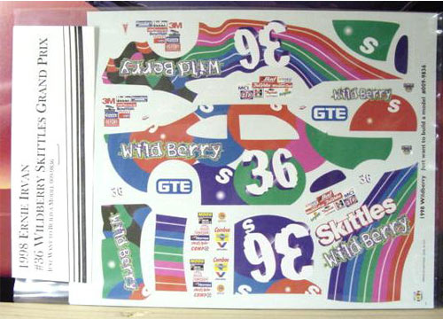 #36 Wildberry Skittles Ernie Irvan 1998 JWTBM